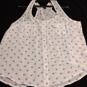 Women's Mine brand sheer racerback top